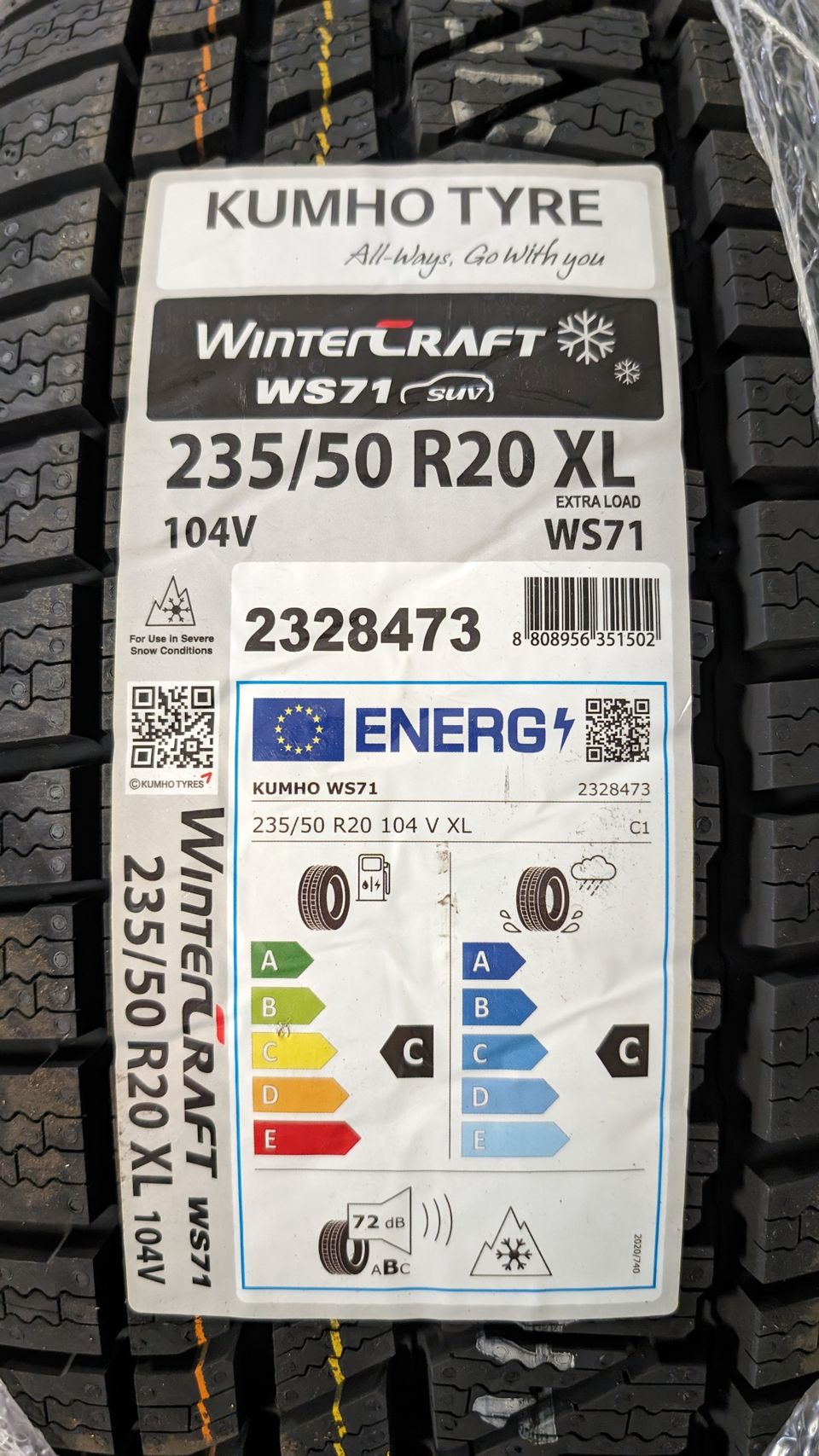 Kumho WS 71 SUV kitkarenkaat 235/50/20