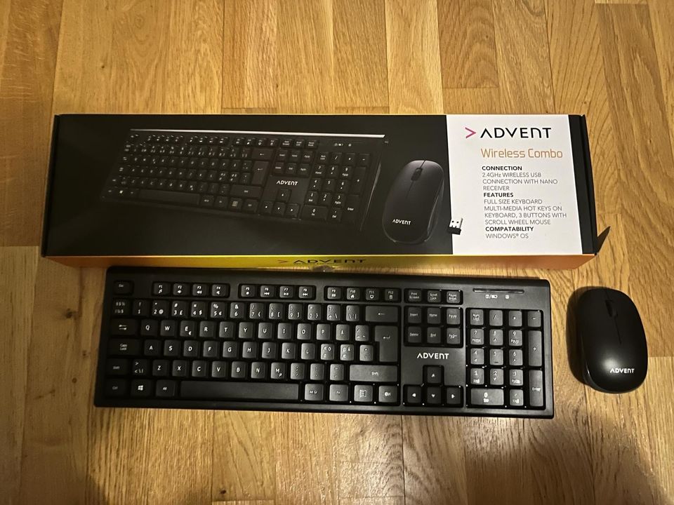 advent wireless combo keyboard and mouse