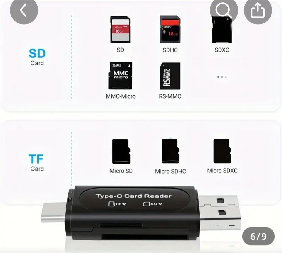 USBC SD-kortinlukija Androidille ja PC:lle,Micro SD-kortti USB-sovittimelle.