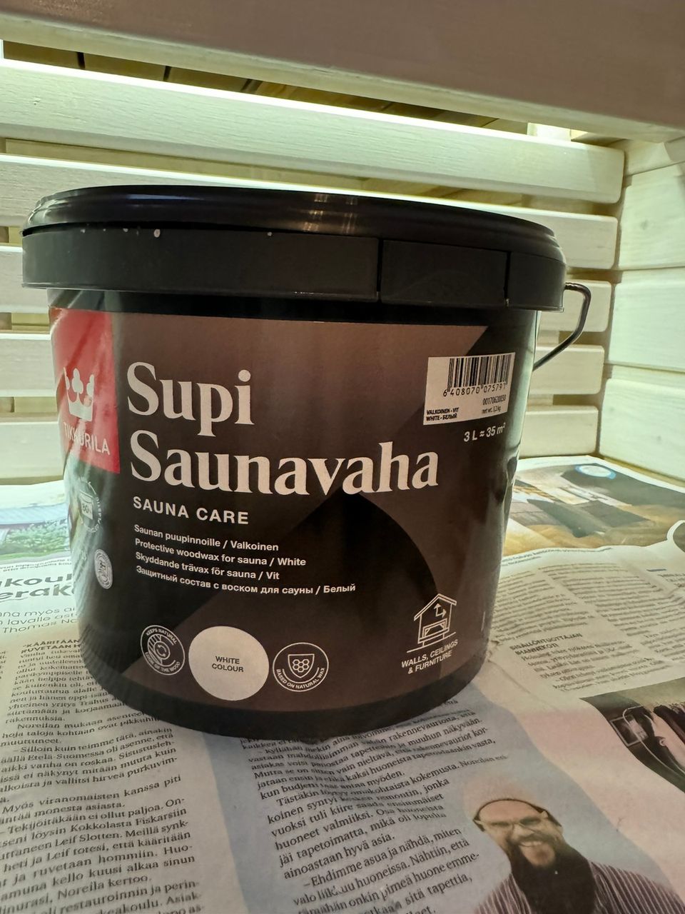 Supi Saunavaha, valkoinen