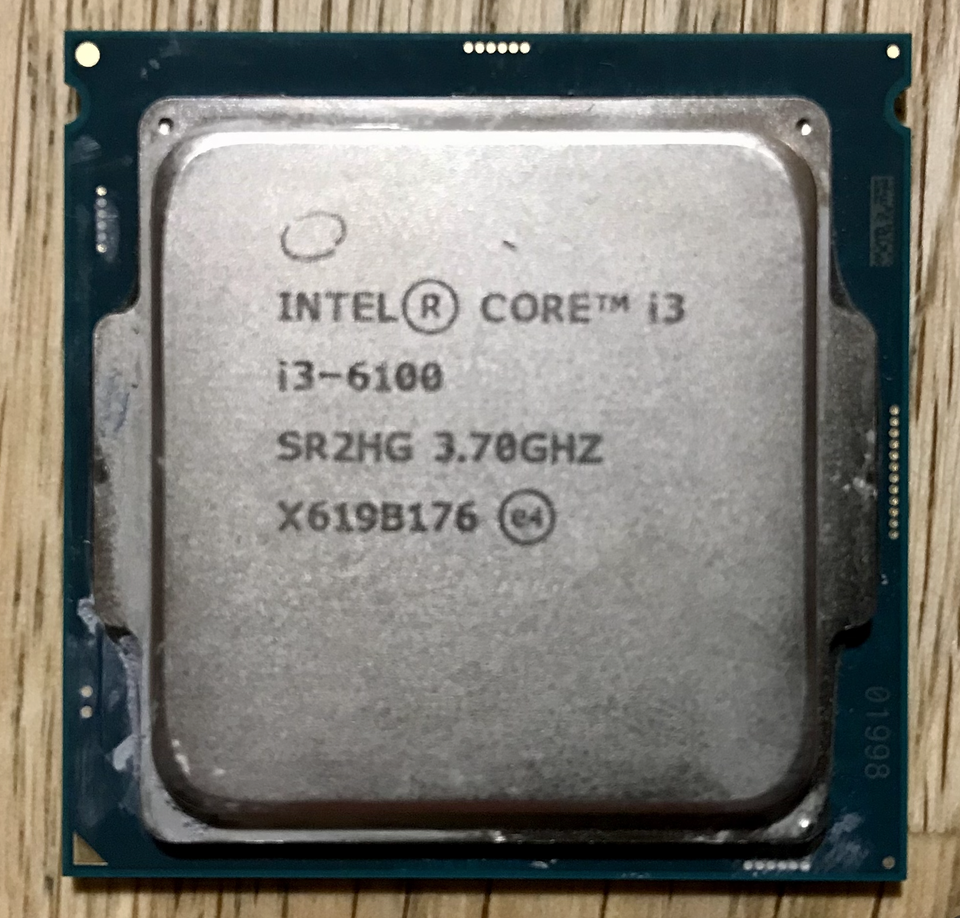 i3-6100 Dual Core 3,70 ghz prosessori ja HP Pro Desk 600 g2 emolevy