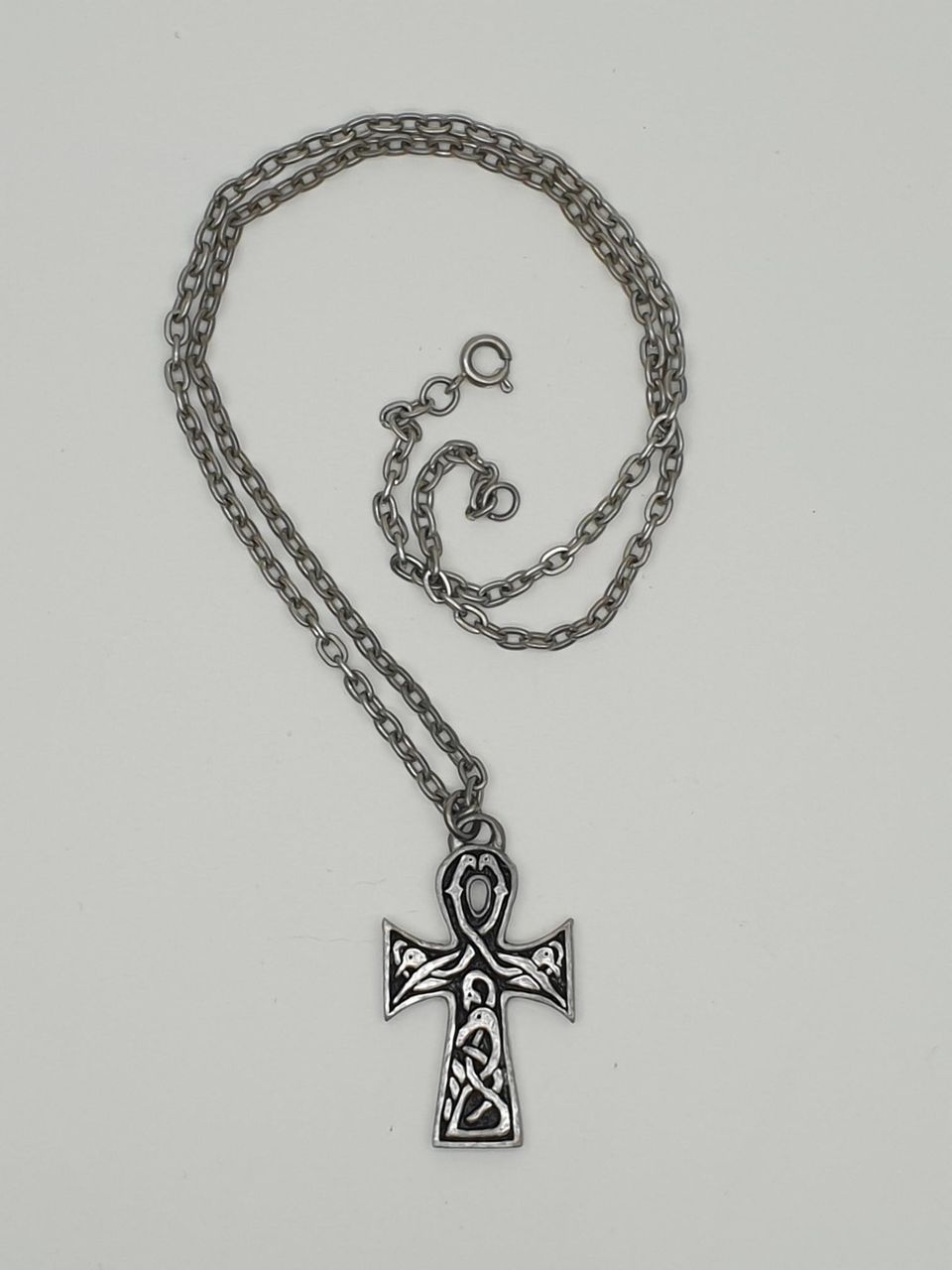 Alchemy Gothic vintage pieni ankh risti kaulakoru