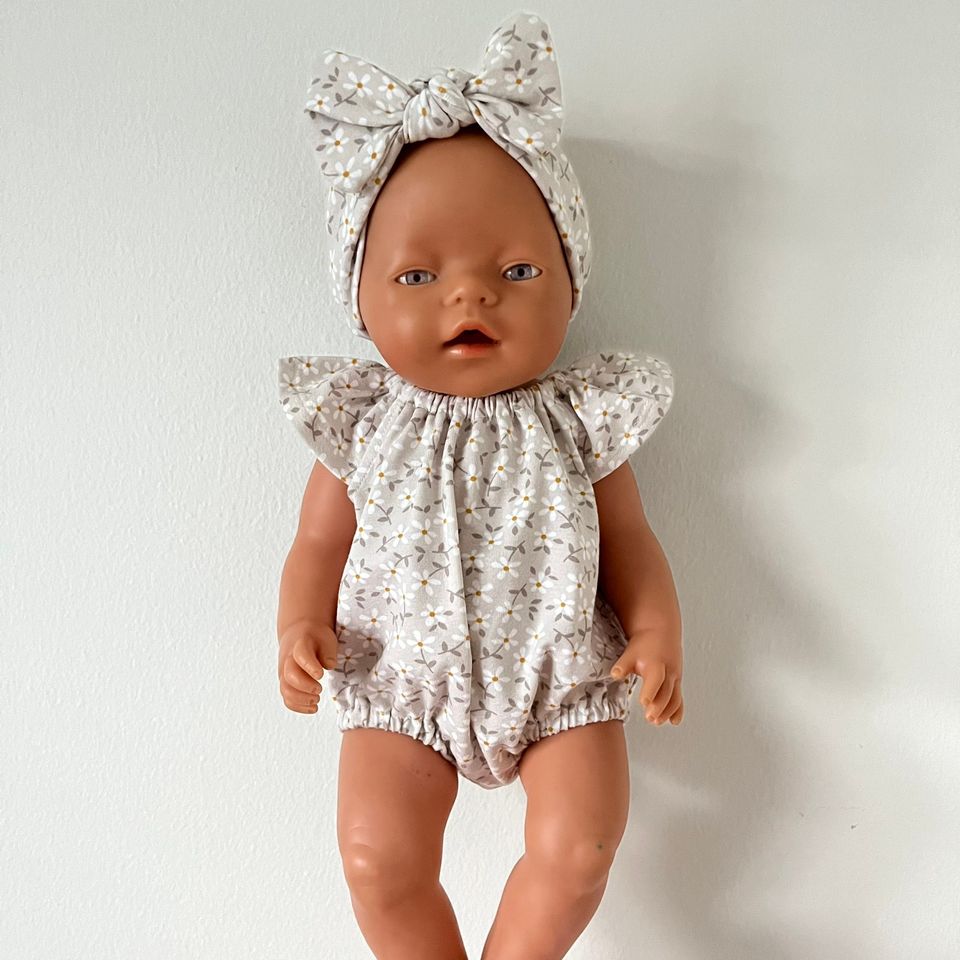 Baby born nuken romper haalari ja panta (43 cm)