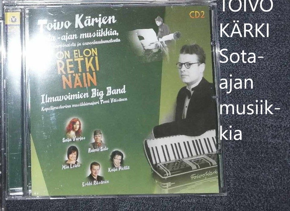 TOIVO KÄRKI sota-ajan musiikkia ja JOULULAULUJA + BCCARA C-kasetti