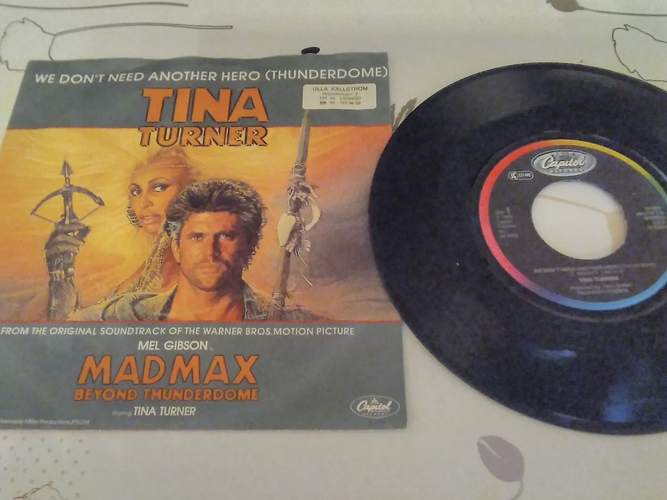 Tina Turner 7" We don't need another hero