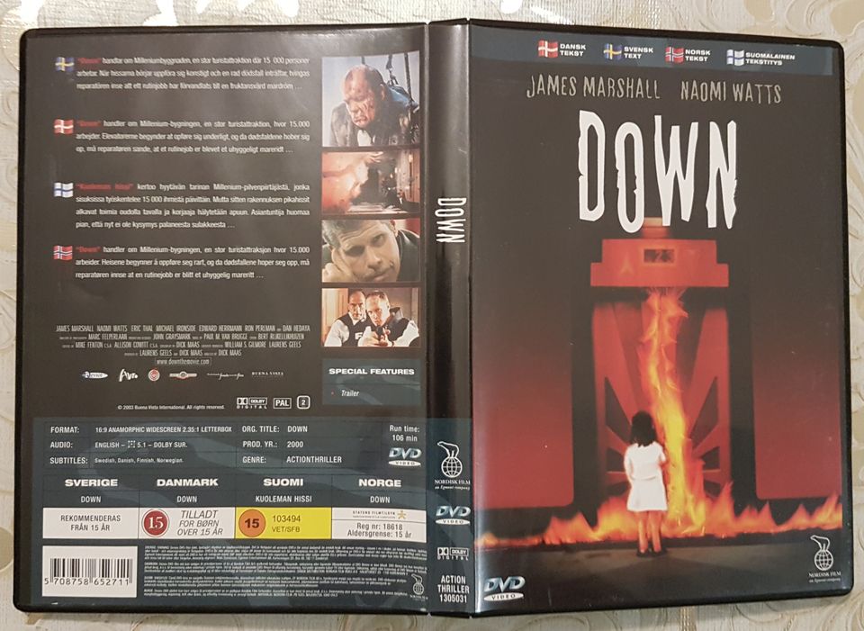 Down - Kuoleman Hissi DVD