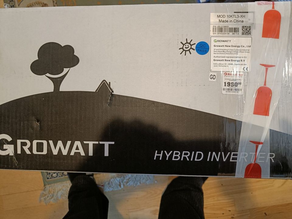 Growatt Invertteri 10 KW Hybrid UUSI