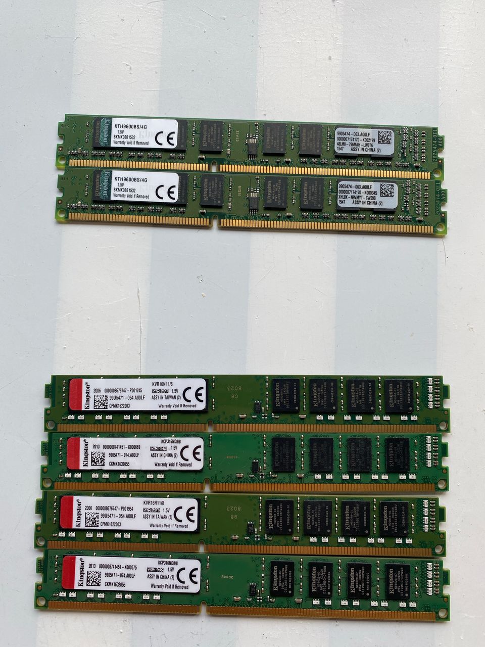 Matalaprofiiliset DIMM RAM KAMMAT