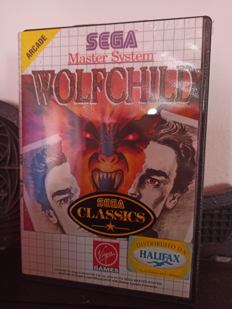 UUSI Sega Master System - WOLFCHILD - SEALED - MUOVEISSA