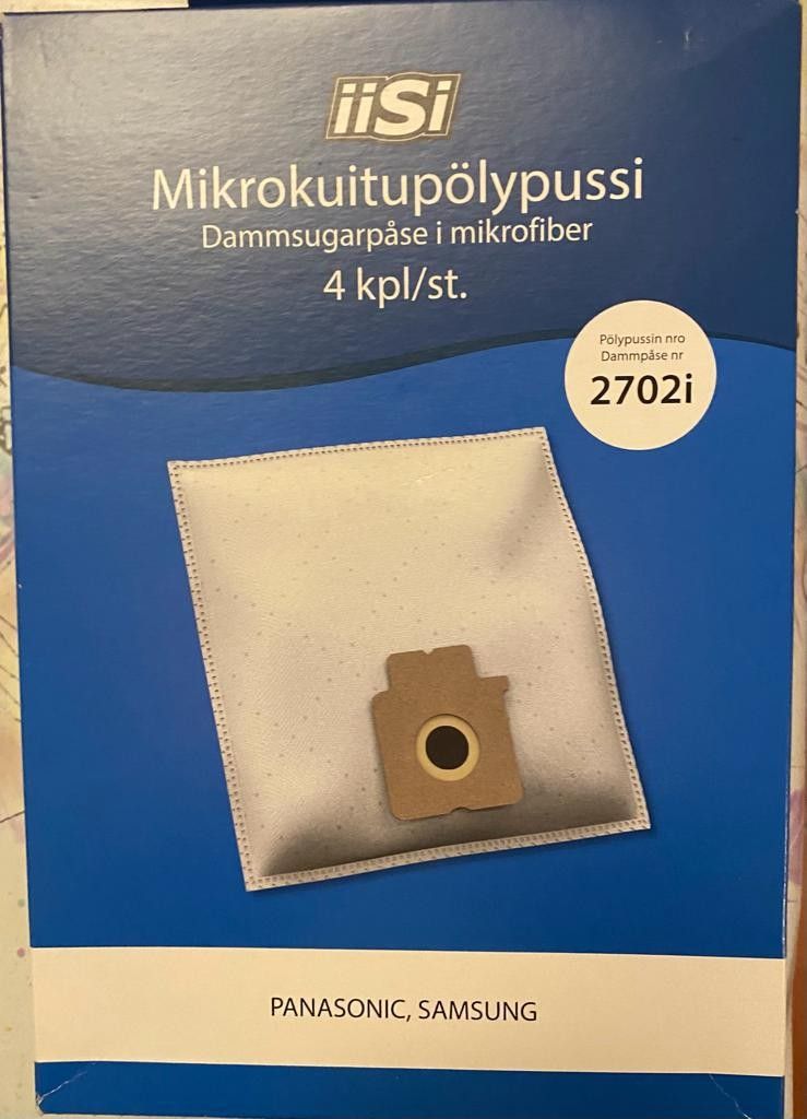 Iisi mikrokuitupölypussit