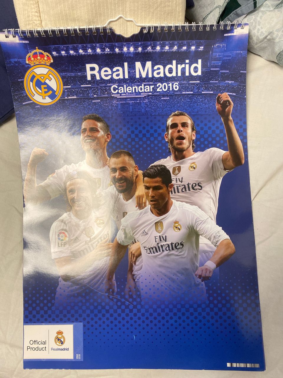 Real Madrid -fanituote, kalenteri 2016