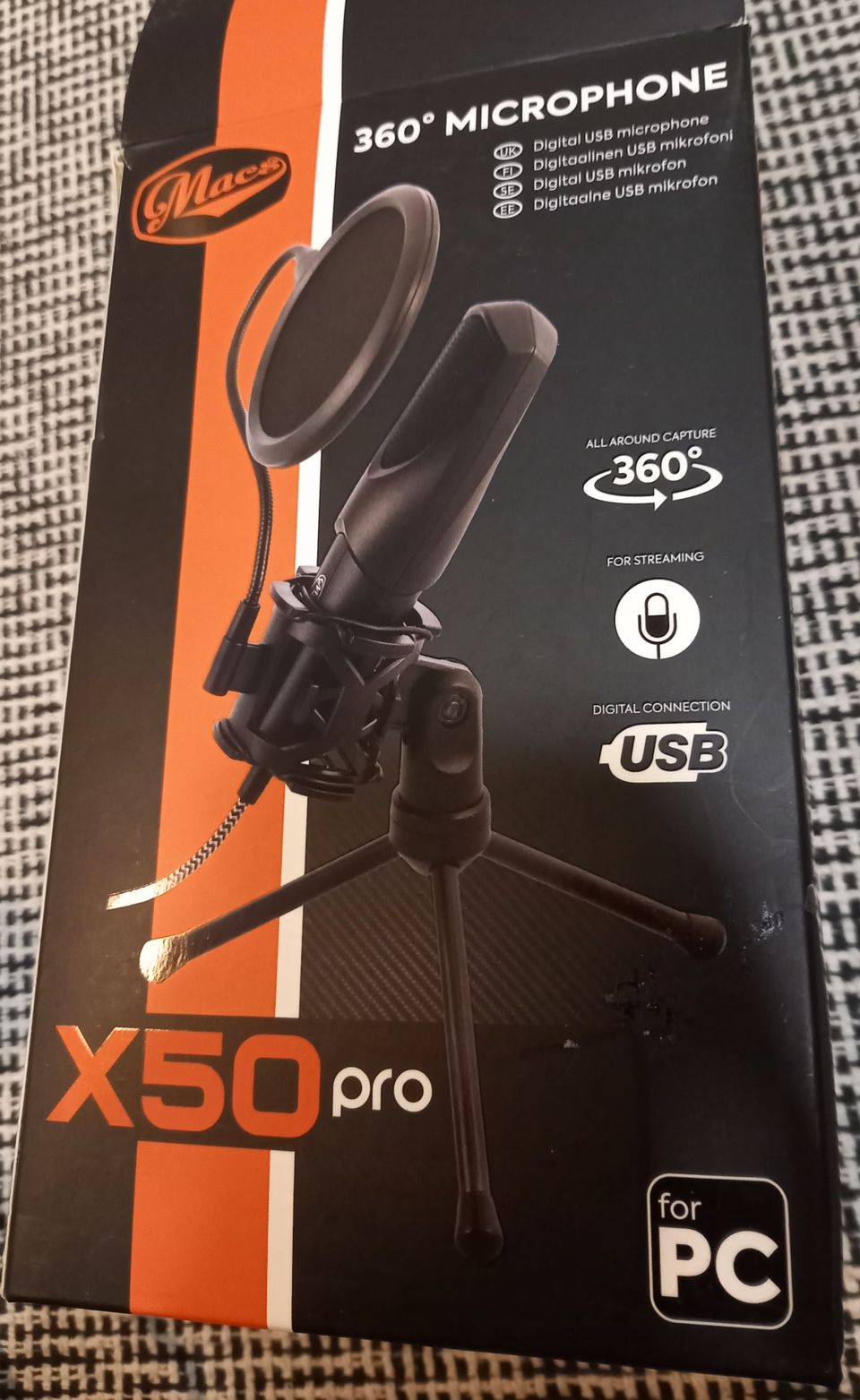 X50 pro 360 mikrofoni