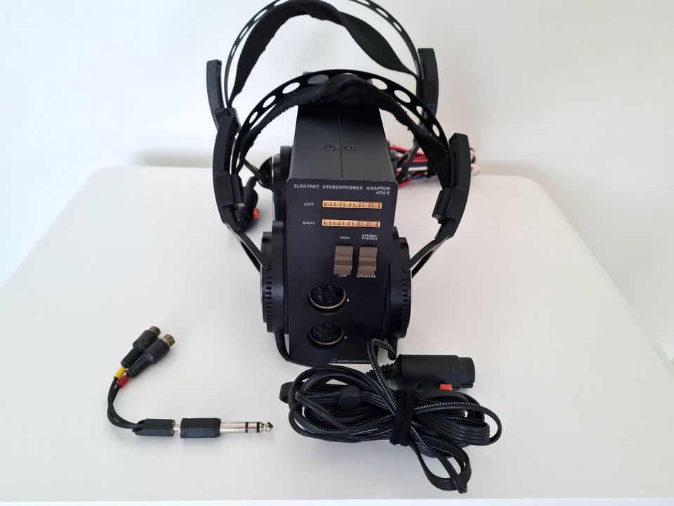 Audio Technican ATH-8 Electrect Stereophones laatukuulokkeet (2 kpl)