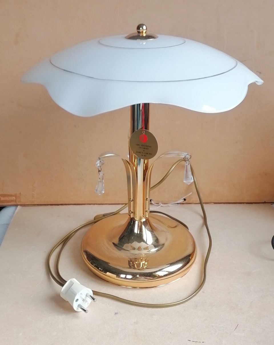 24 kt. gold plated vintage lamp