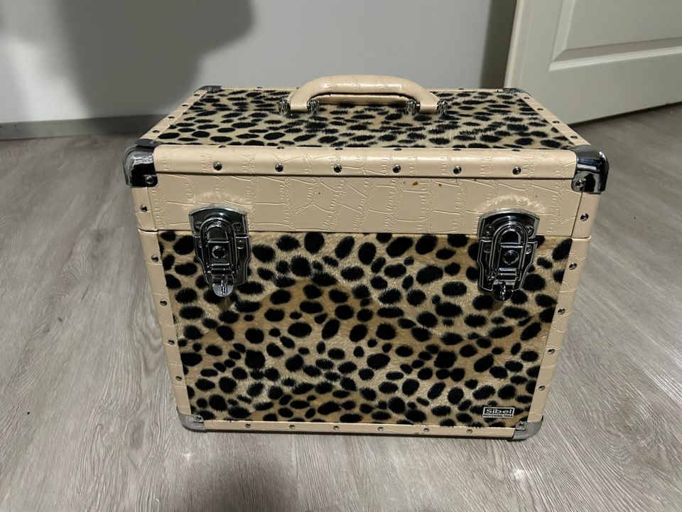 Leopardi laukku (Sibel Croco & Leopard Beauty Case)