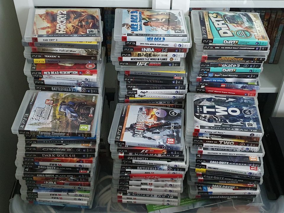 Paljon PS3 pelejä. Lista 1