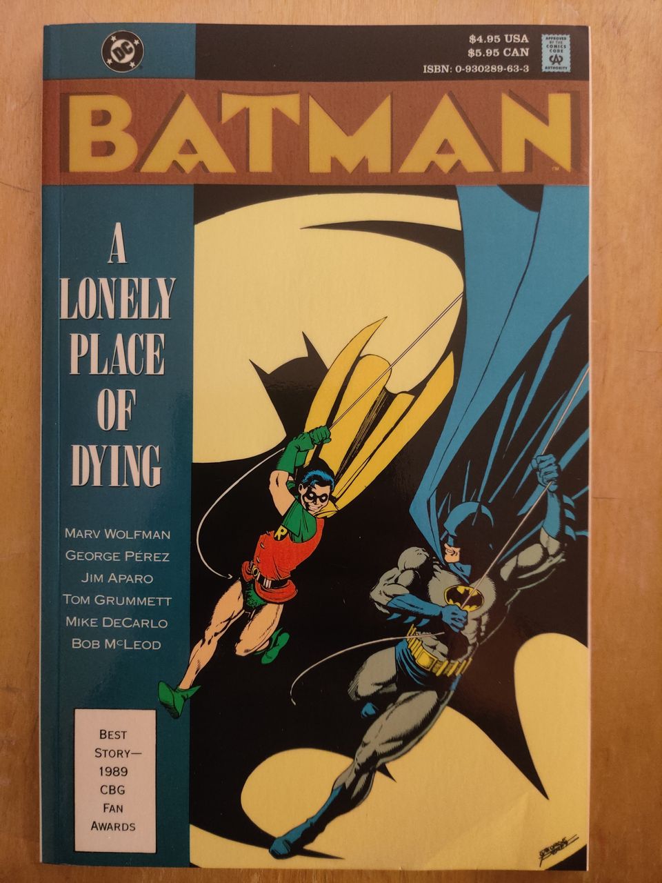 Batman A Lonely Place of Dying (1990 TPB)