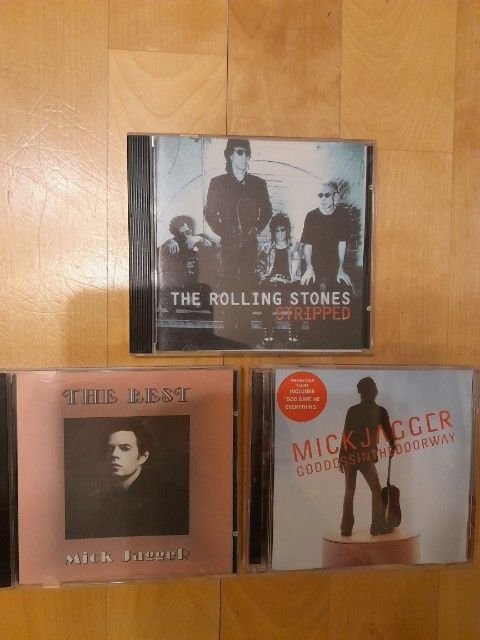 Rolling Stones CD 1995 Stripped & Mick Jagger 2001,1995  7e per kpl