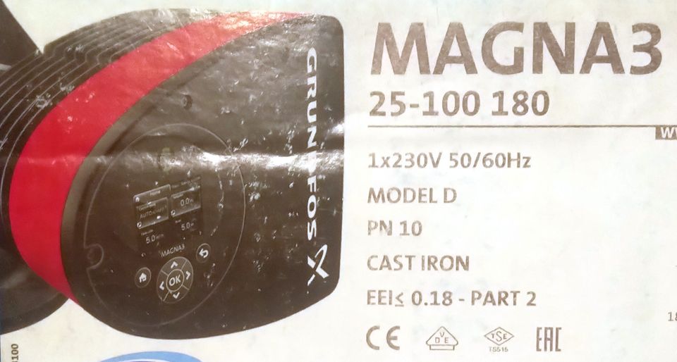 Grundfos Magna3 25-100 180