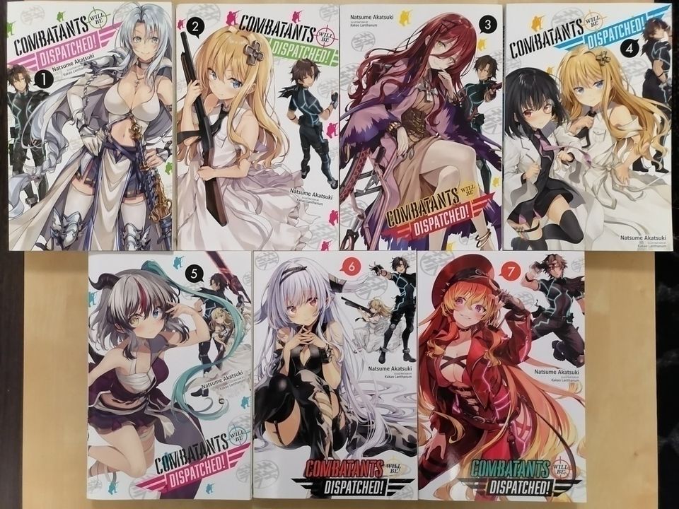 Combatants Will be Dispatched 1-7 manga Light Novel sarja