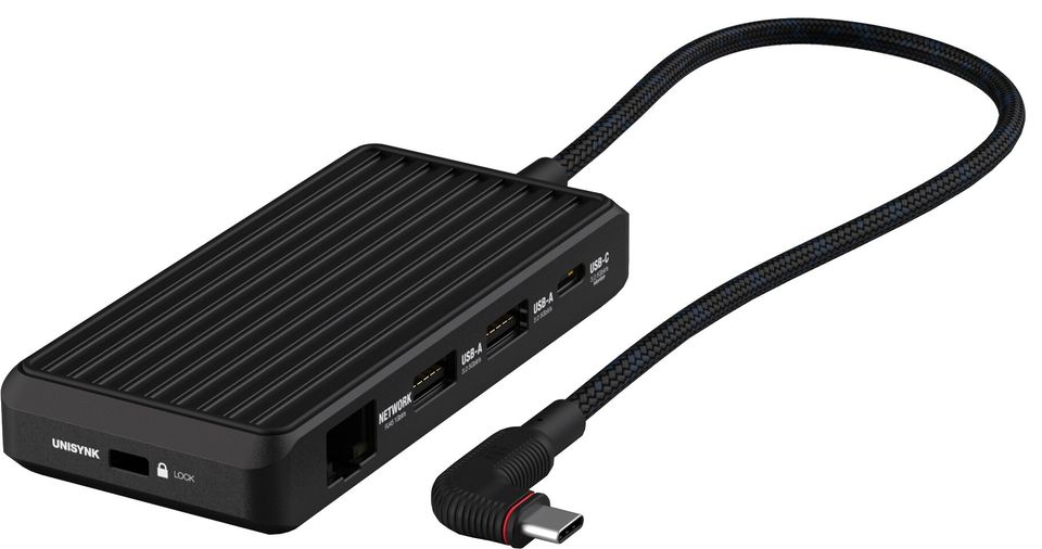 Unisynk 8-Port USB-C hubi (musta)