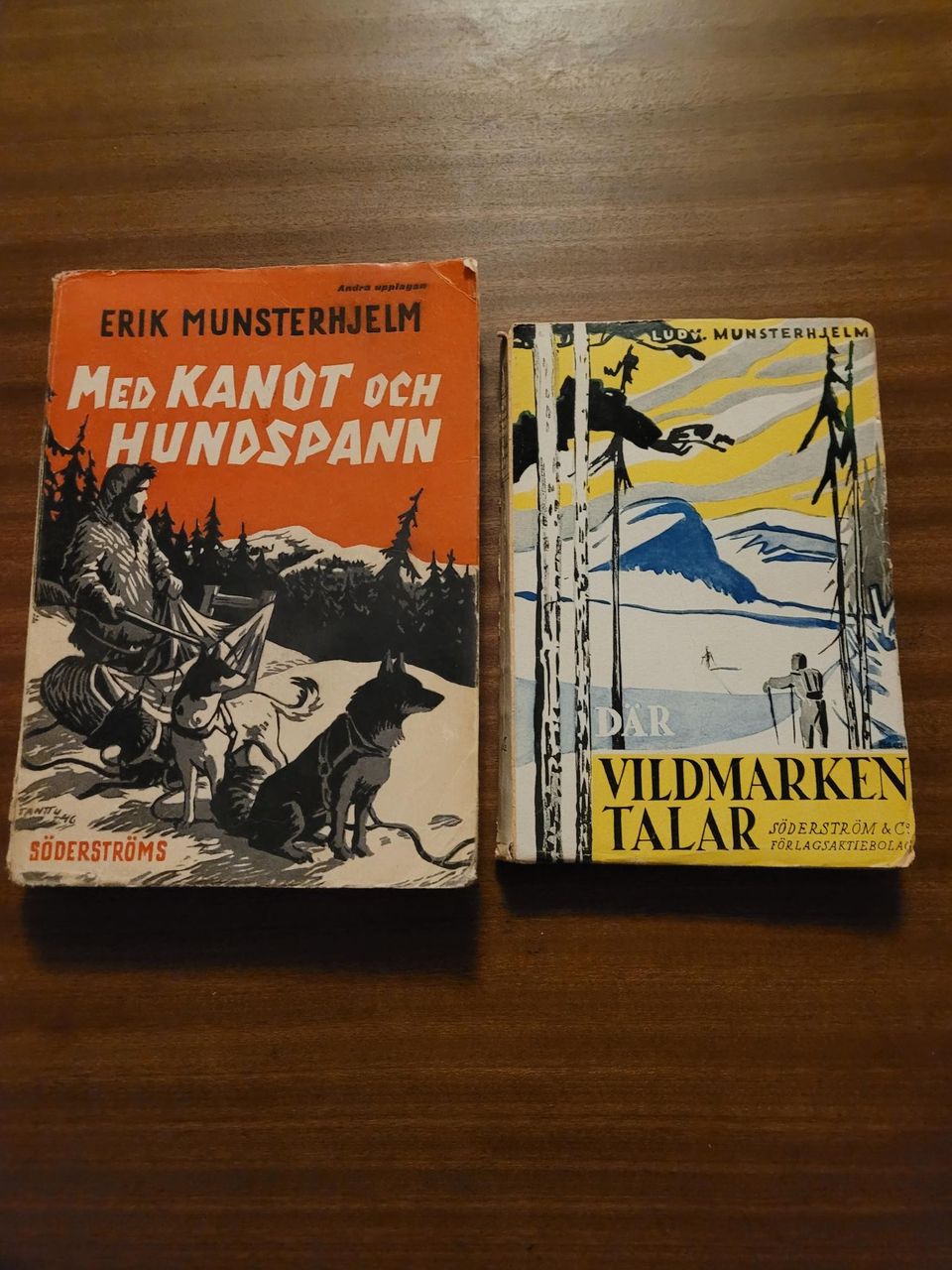 Erik Munsterhjelm, 
Med kanot och hundspann, Där vildmarken talar