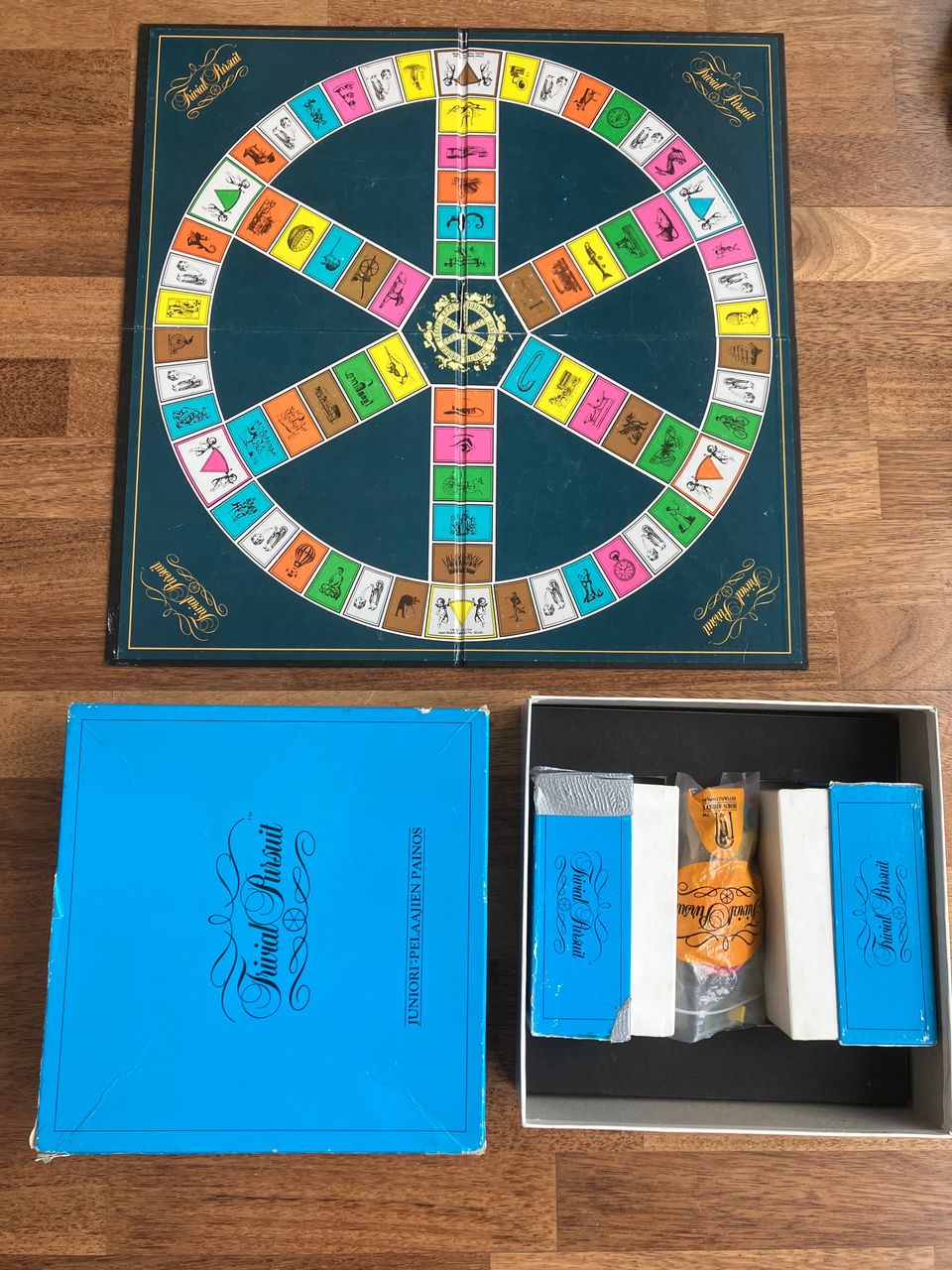 Trivial Pursuit Juniori 1986 retro vintage lautapeli