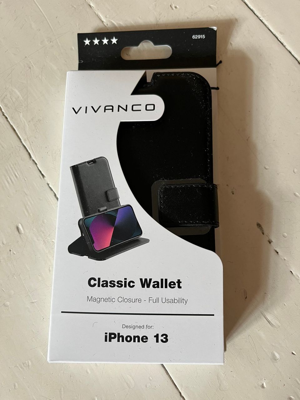Vivanco Classic wallet iPhone 13 kuoret