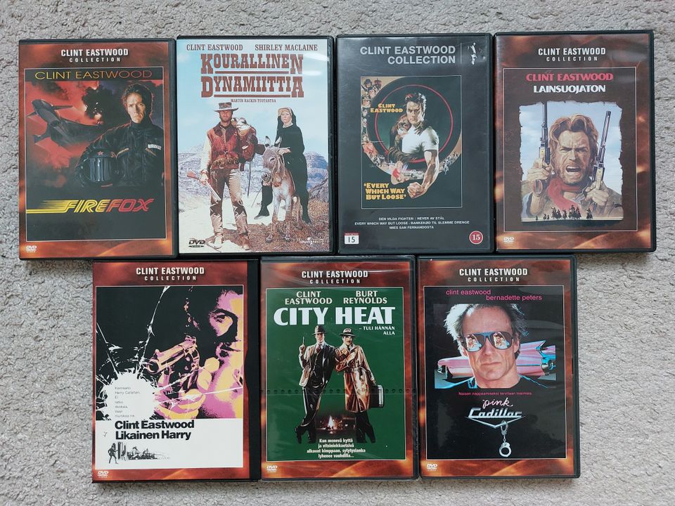 Clint Eastwood - paljon dvd-leffoja, Imatra/posti