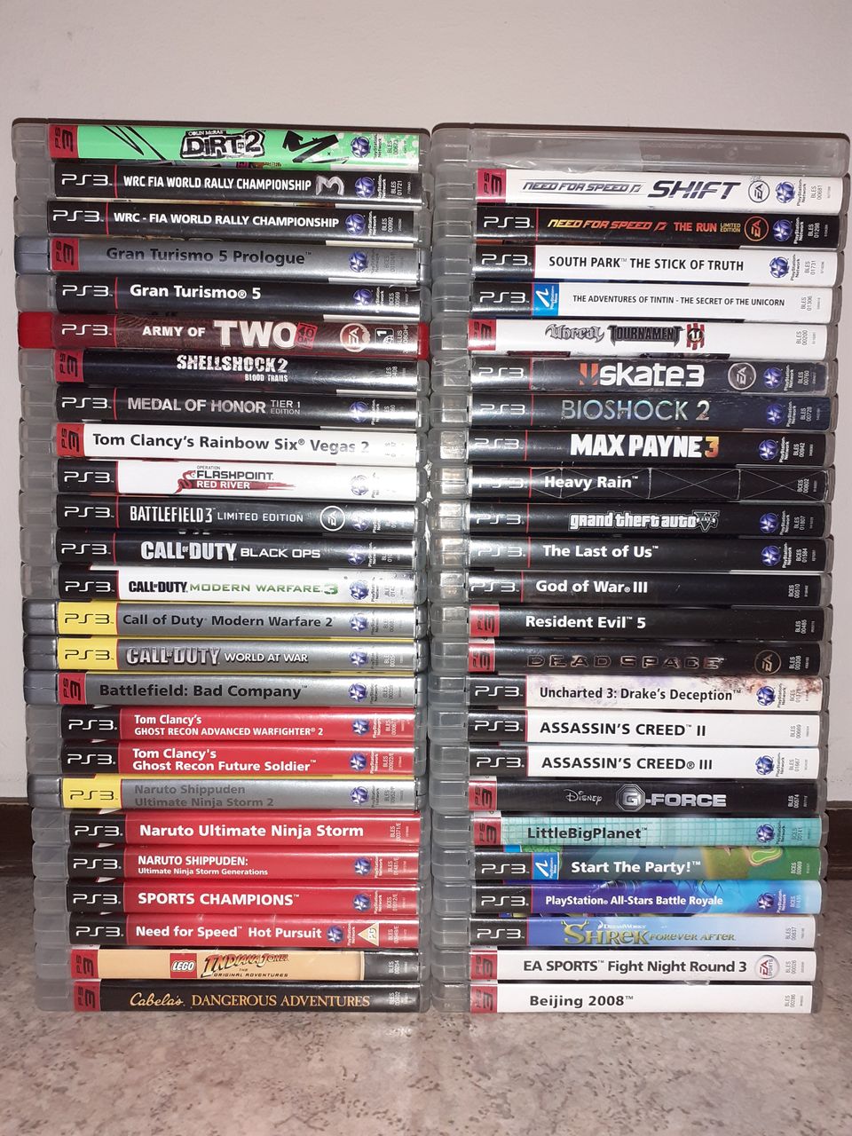 50 kpl PlayStation 3 pelejä