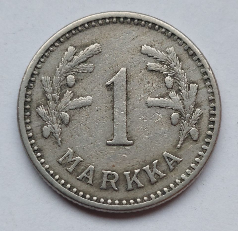 1 markka kolikko 1928