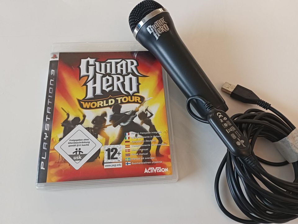 Guitar Hero World Tour + mikrofoni PS3