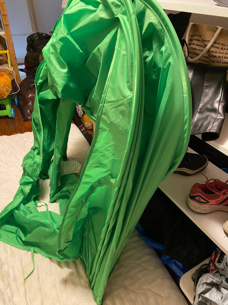 Ikea Sufflett vuodekatos vihreä - 2 kpl