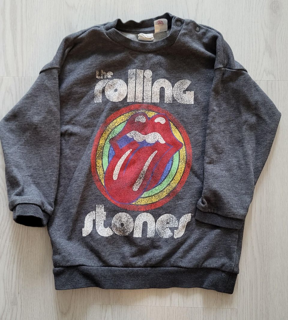 H&M Rolling Stones Collegepaita koko 92