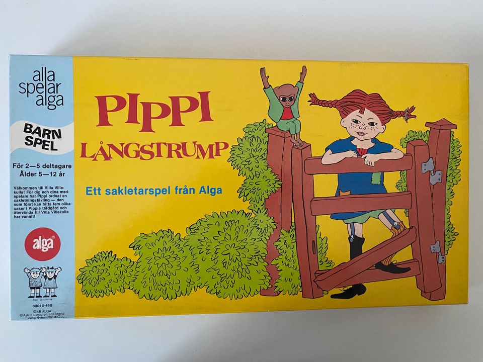 Pippi Långstrump -lautapeli avaamaton vintage