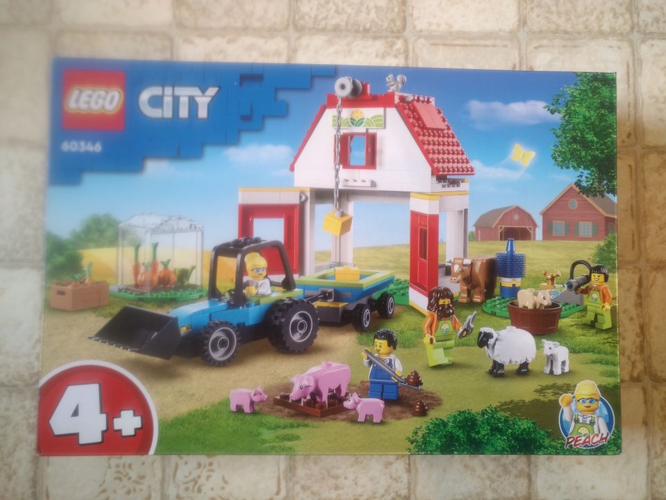Lego 60346 Maatila ulkorakennus ja maatilan eläimet
