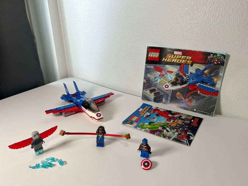 LEGO Marvel 76076 Kapteeni Amerikan suihkaritakaa-ajo
