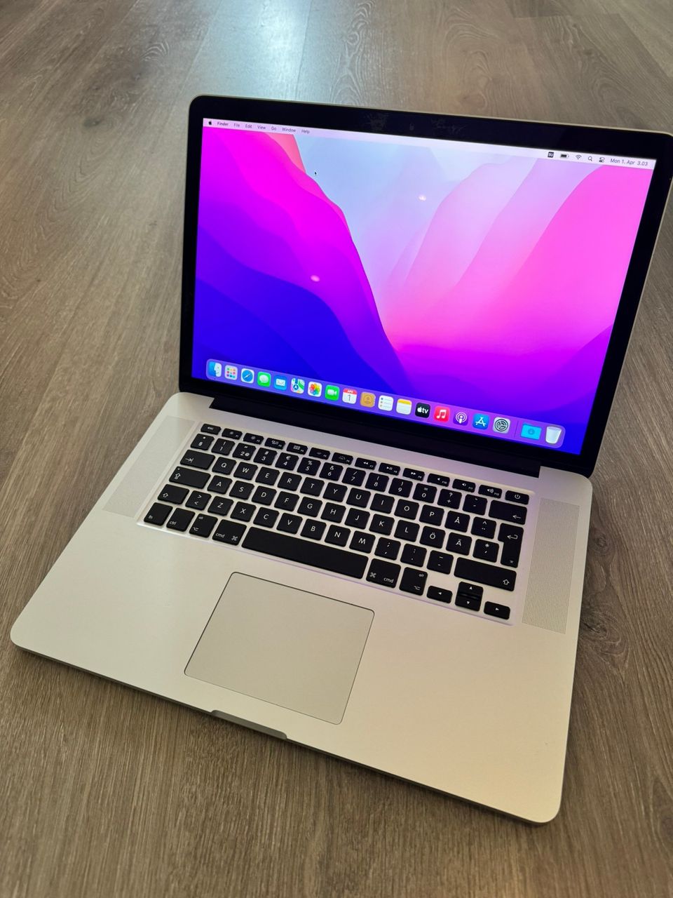 Apple MacBook Pro Retina 15” vm 2015