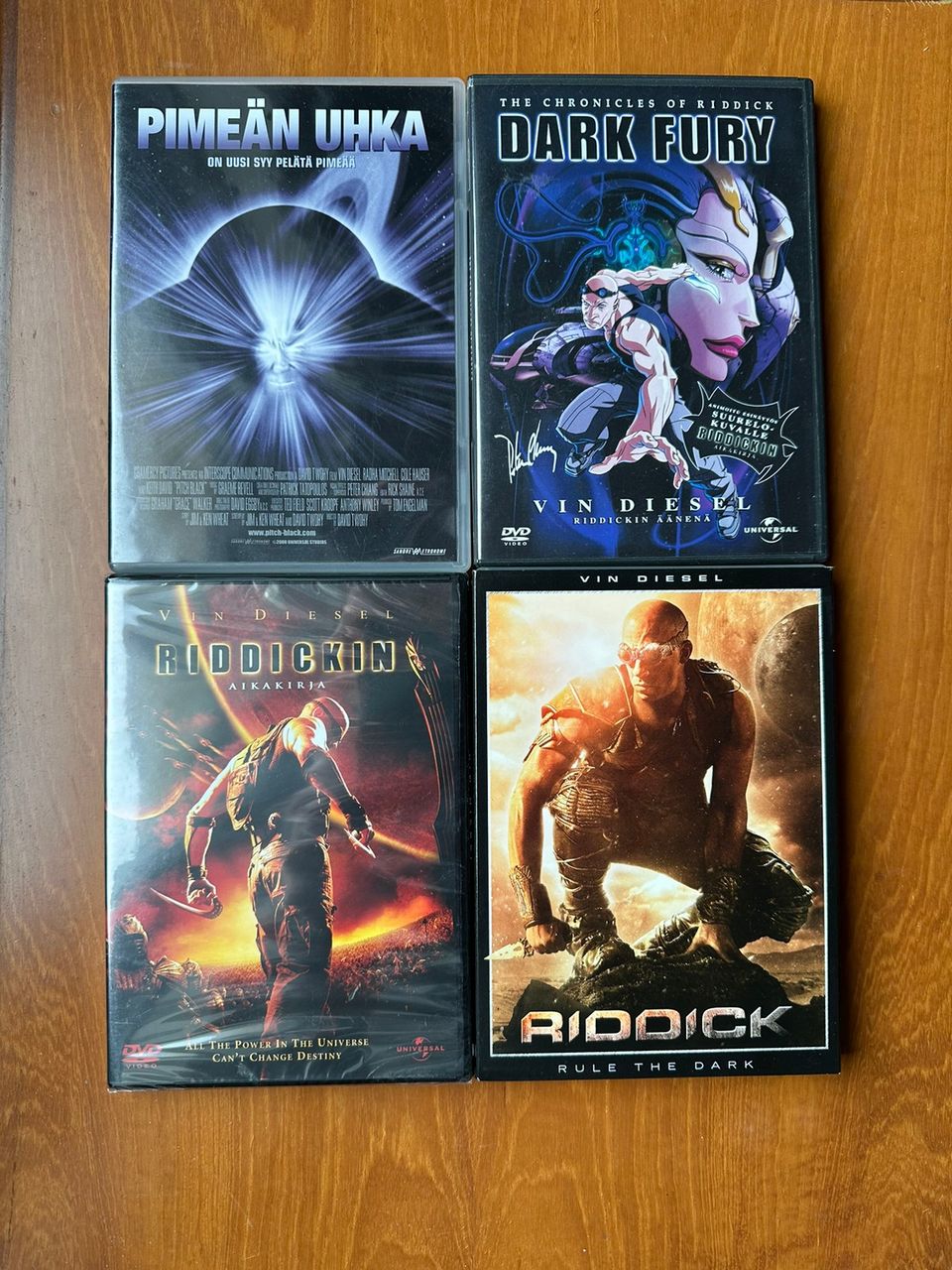 Riddick DVD kokoelma.