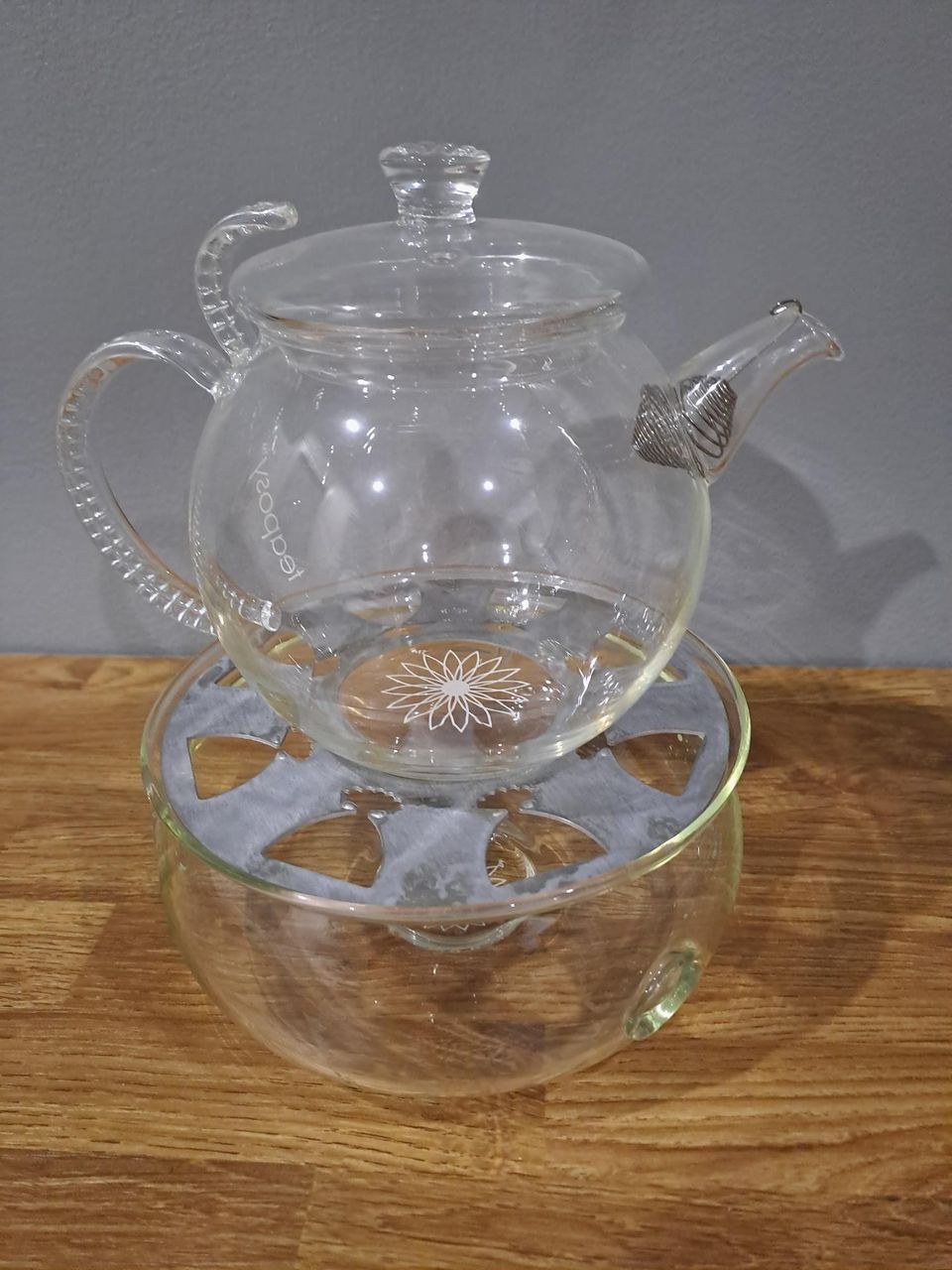 Teaposy lasinen teekannu