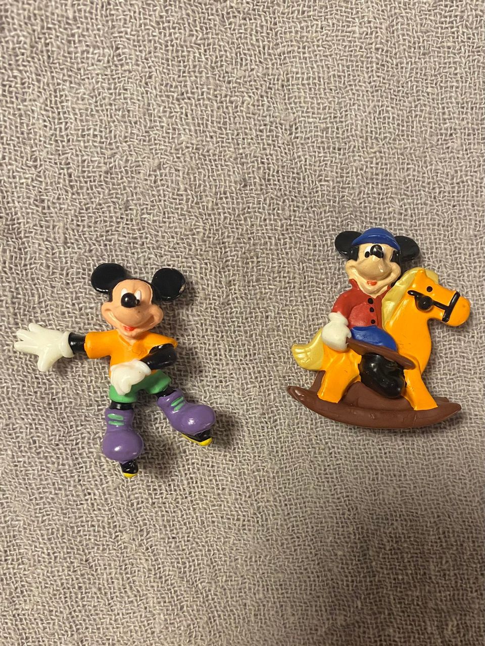 Vintage Disney BULLY Mickey Mouse keräily figuurit 2kpl