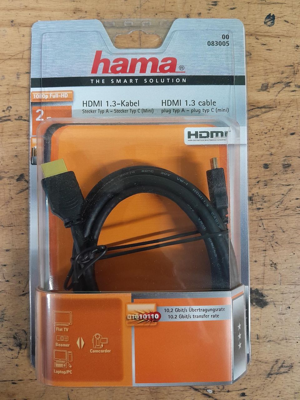 2kpl HDMI 1.3 kaapeleita