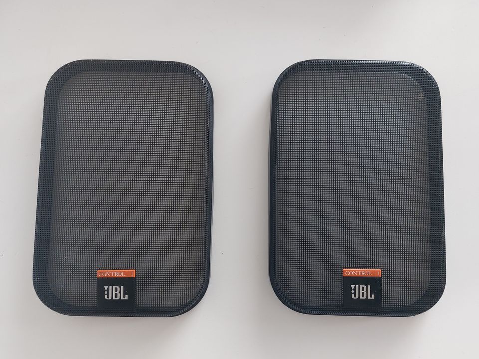 JBL Control 1 Speaker Replacement Grill Cover 2x Black