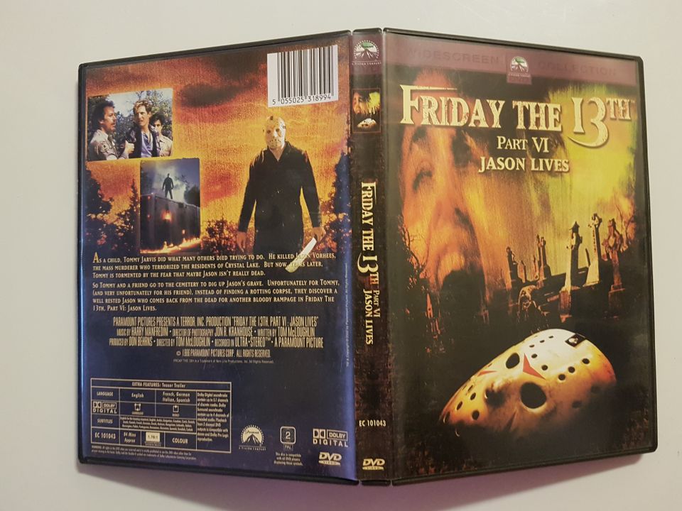 Friday the 13th part VI Jason Lives, DVD K18