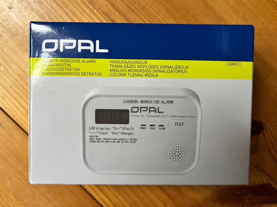 Häkävaroitin OPAL 3x1,5V LCD-näyttö
