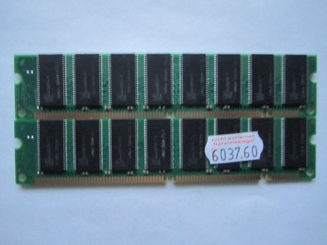 SDRAM 2x512 MB muistit