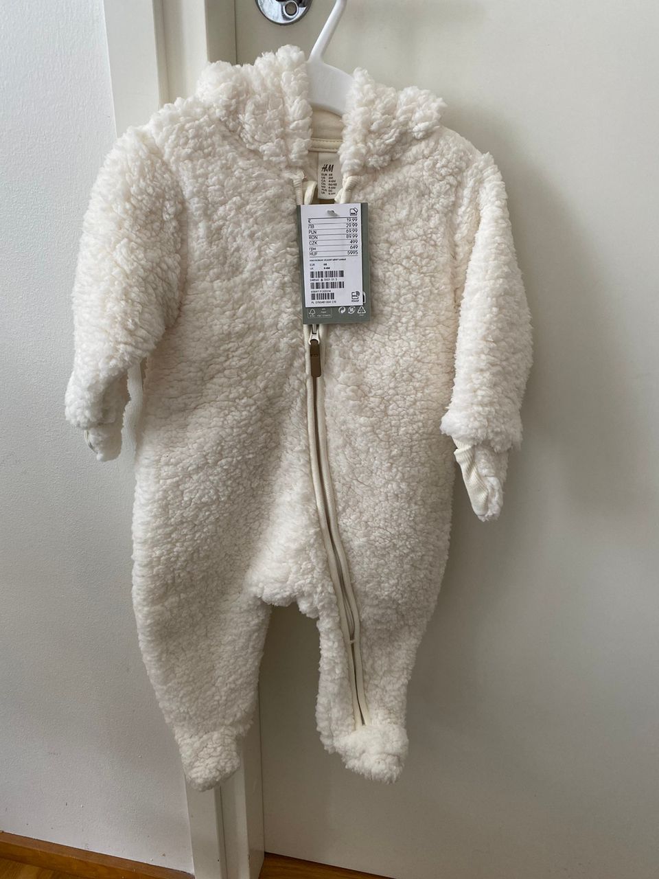 H&M teddyhaalari koko 68