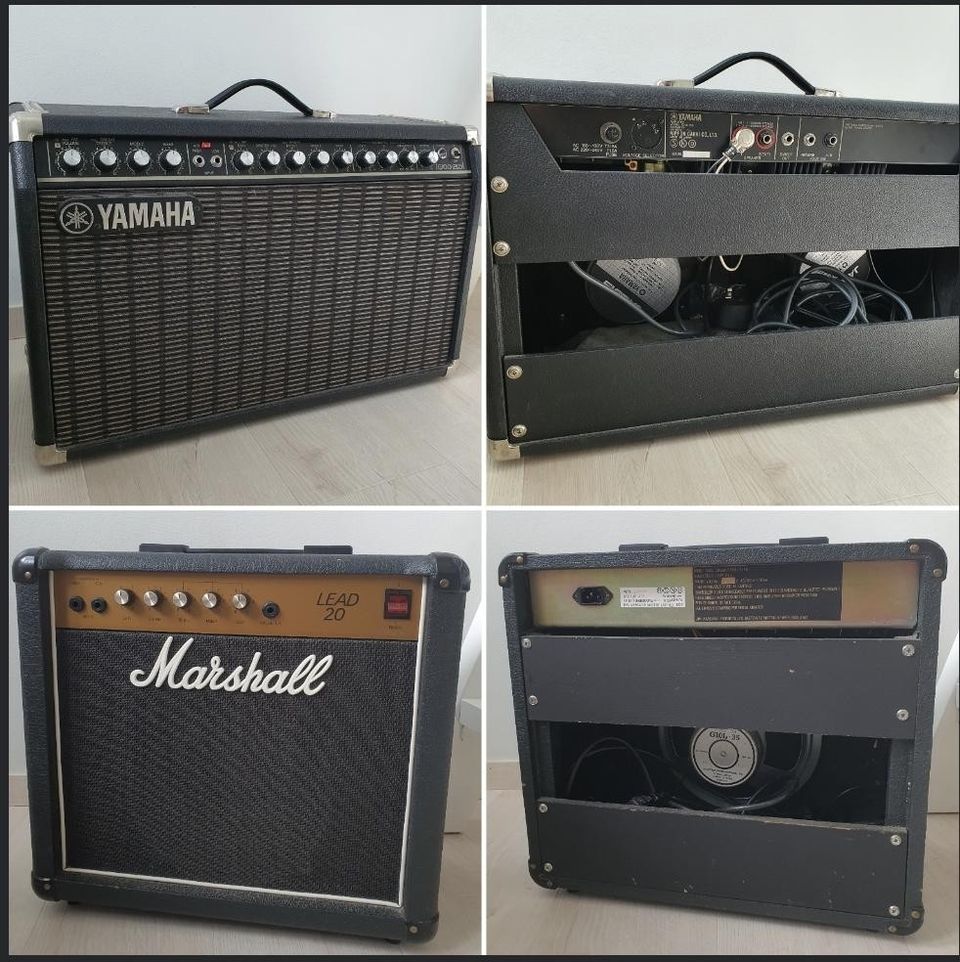 Vintage-vahvistimia: Yamaha G100-210, Marshall Lead 20 vm. 1986