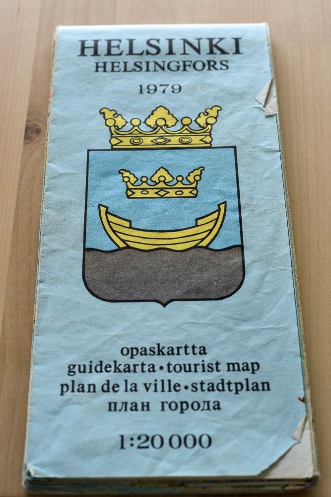Helsingin opaskartta vuodelta 1979, 1:200 00