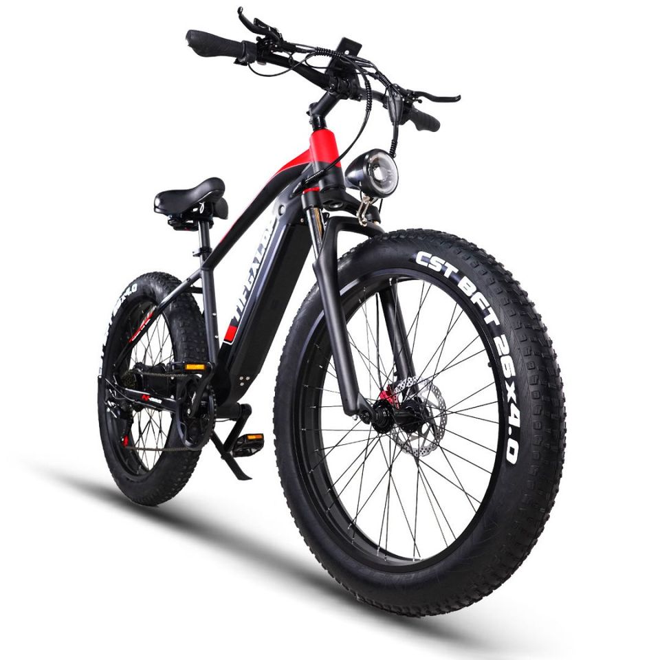 Es28 1000w sähköpyörä, fatbike 26" 48v 18ah